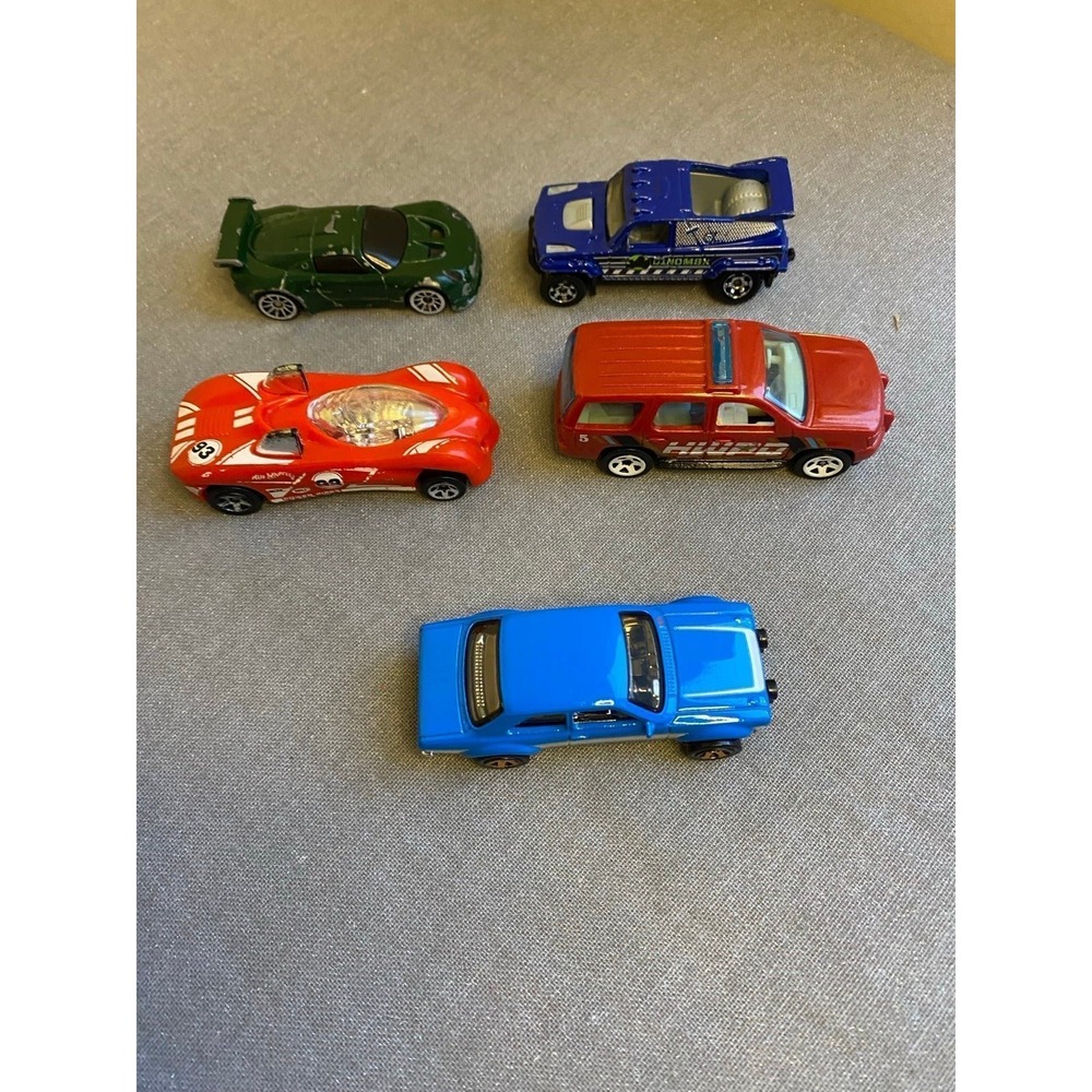 Hot Wheels Die-cast Toy Model Cars Lot Of 5 Vehicles Mattel sku35